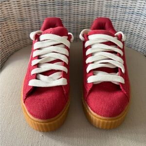 Women's Red Athletic Sneakers